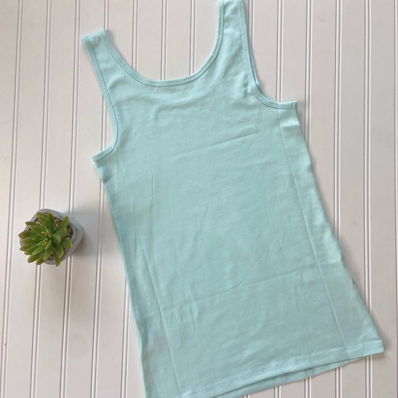 Slim Fit Scoop Neck Tank-mint - Picture 3 of 6